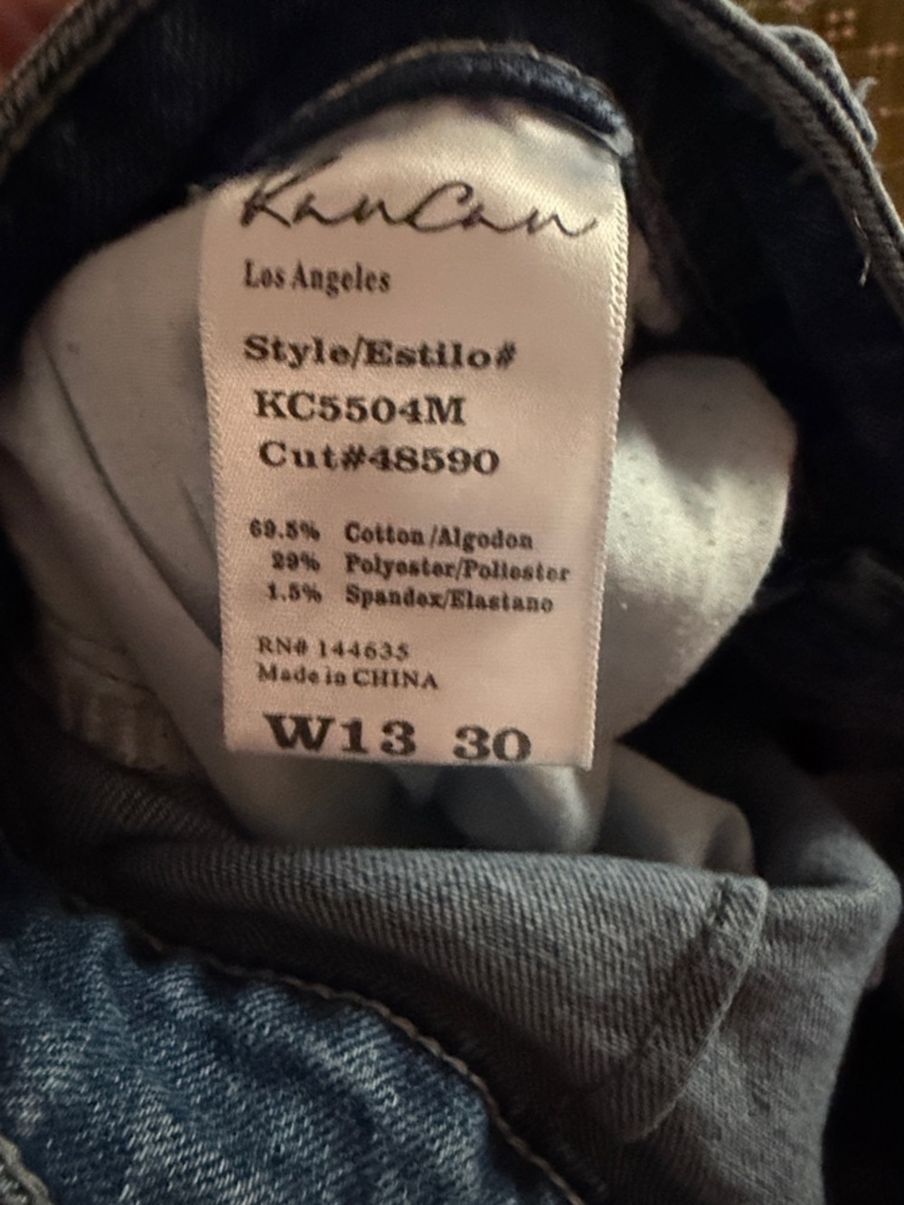 KanCan Medium Blue Cargo Flare Jeans Size 13 30 - Picture 5 of 8